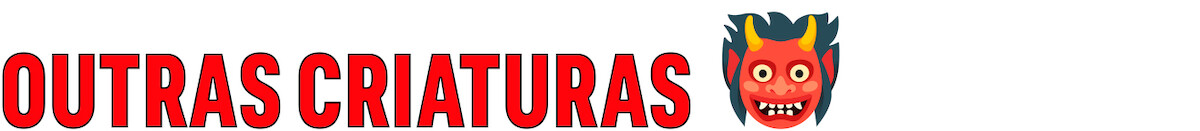Lettering vermelho diz “outras criaturas”