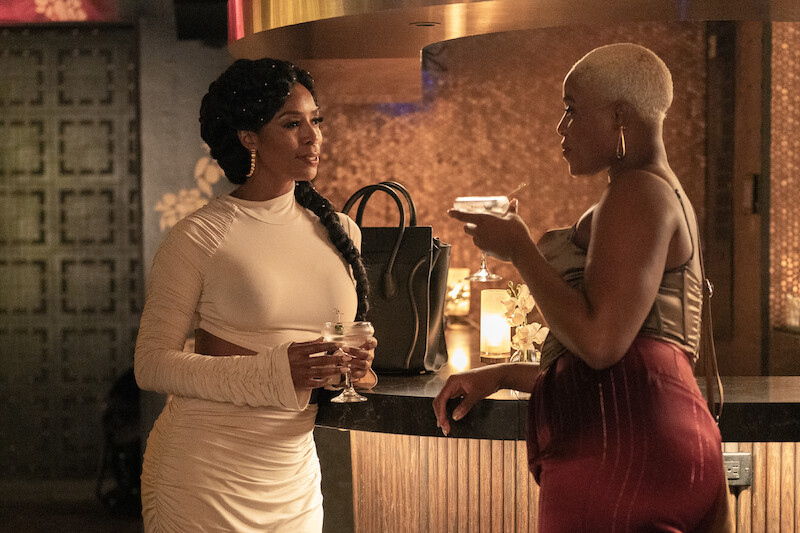 Tasha Smith as Marley and Jerrie Johnson as Daphne in 'Survival of the Thickest' Season 2.