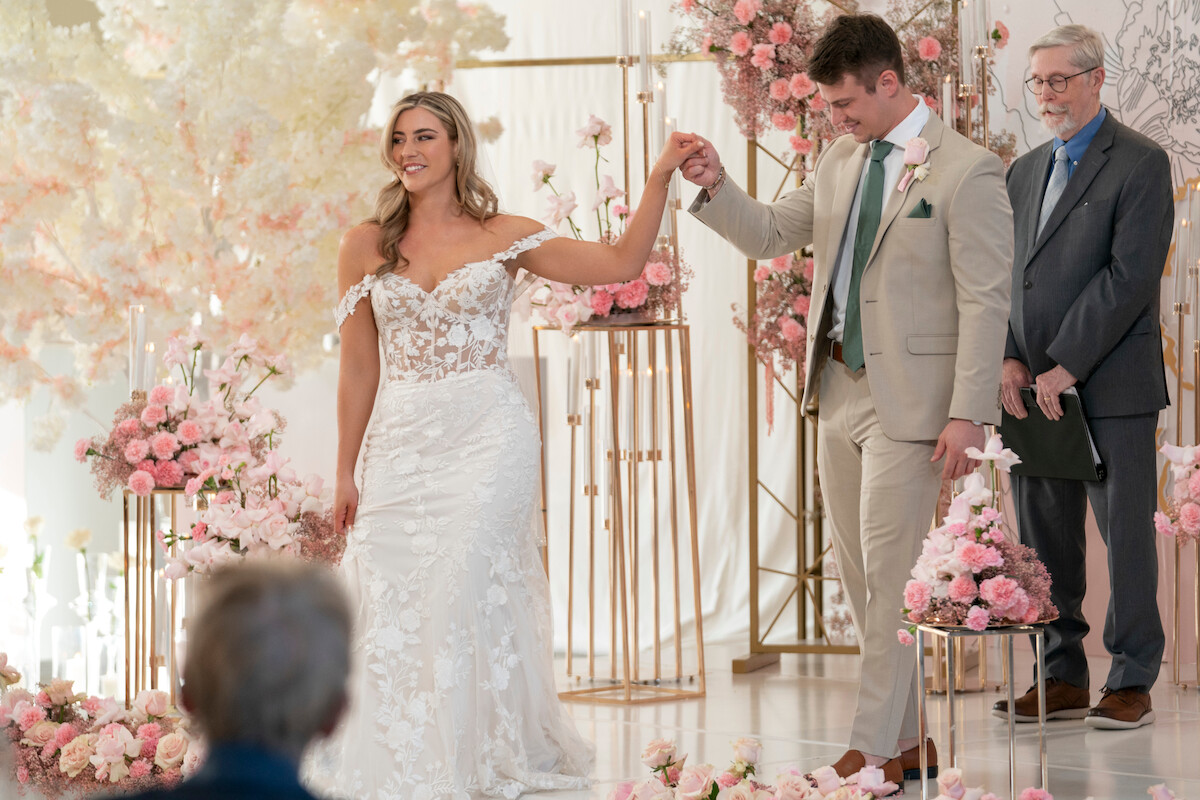 Ben Mezzenga and Sara Carton on their wedding day.