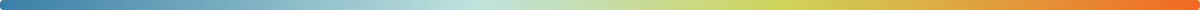 Rule with gradient going from blue to yellow-green to orange