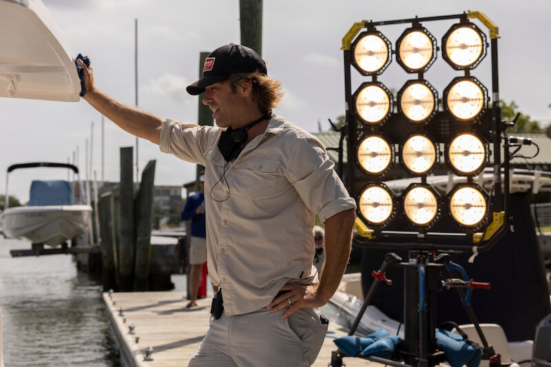 Director Jonas Pate in Outer Banks Season 3 Behind-the-Scenes Photo Gallery