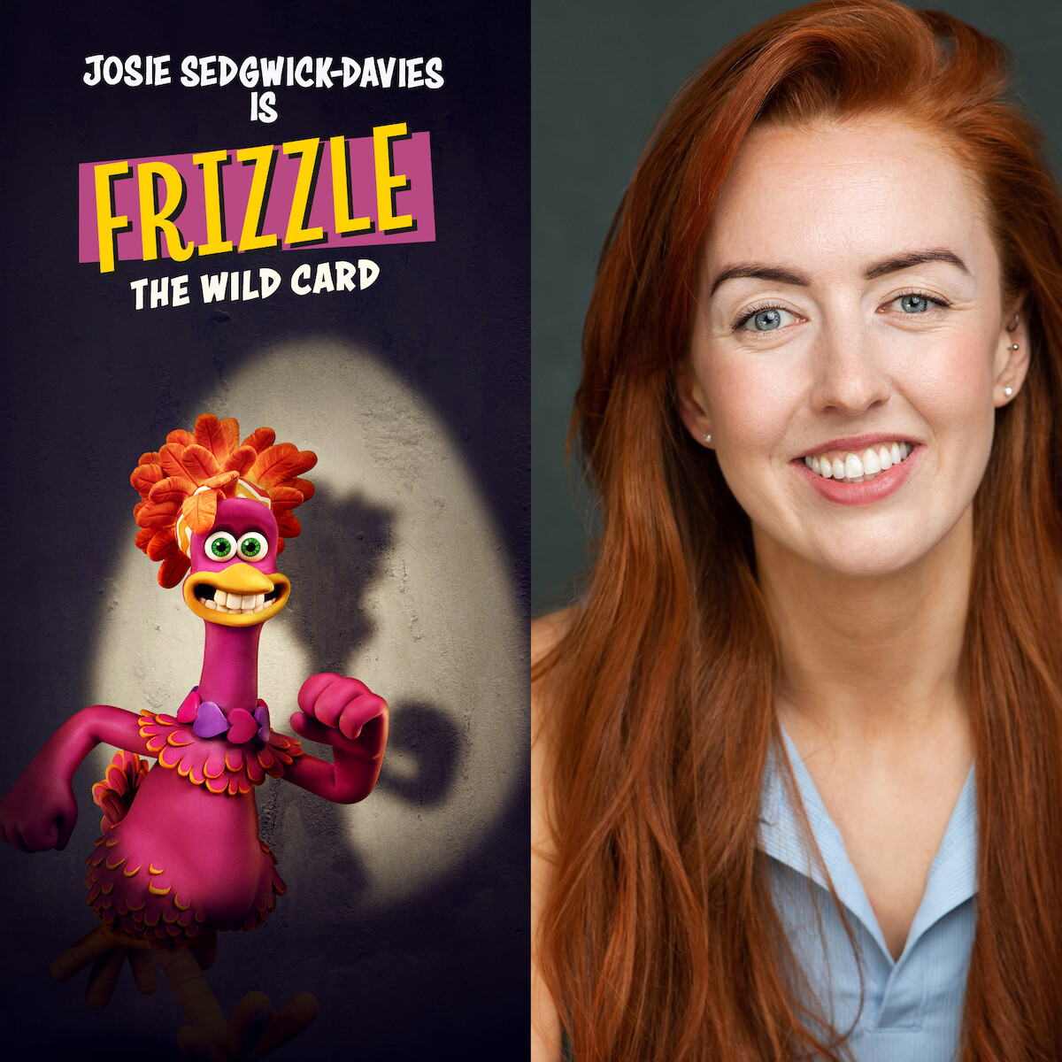 Josie Sedgwick-Davies plays Frizzle in Chicken Run: Dawn of the Nugget.