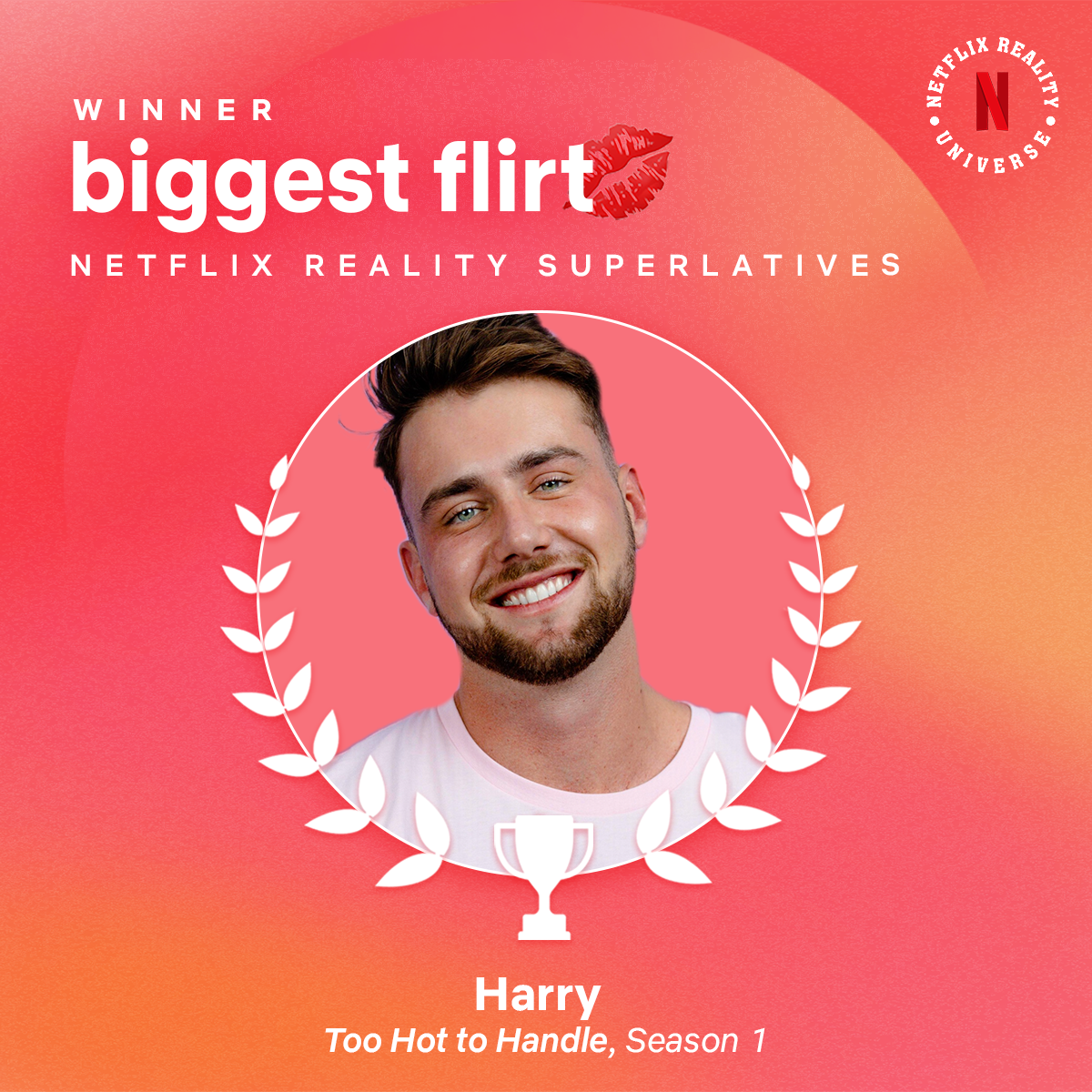 Biggest Flirt Winner: Harry