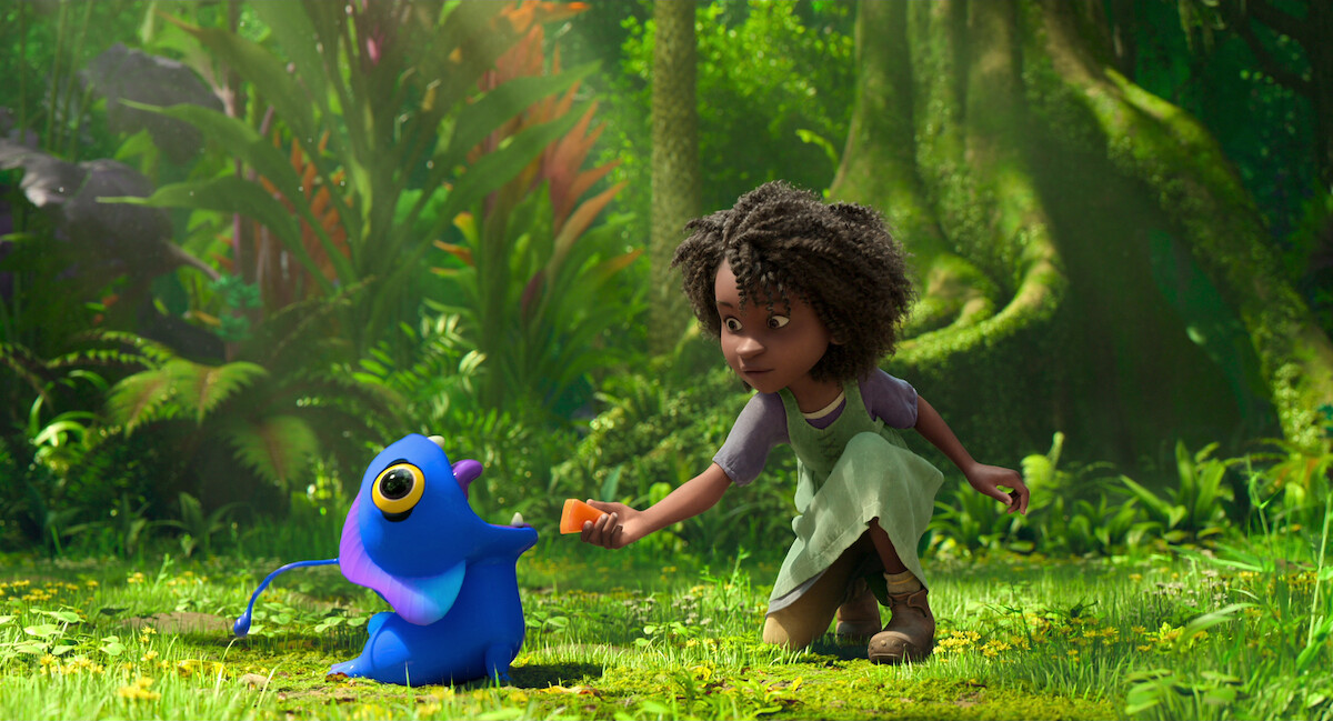 Maisie Feeding Blue