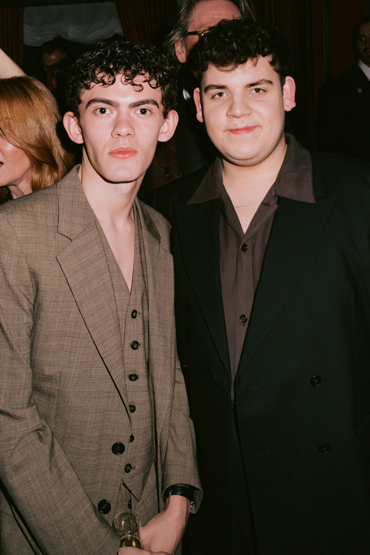 Joe Locke and Tobie Donovan at Netflix’s BAFTA party