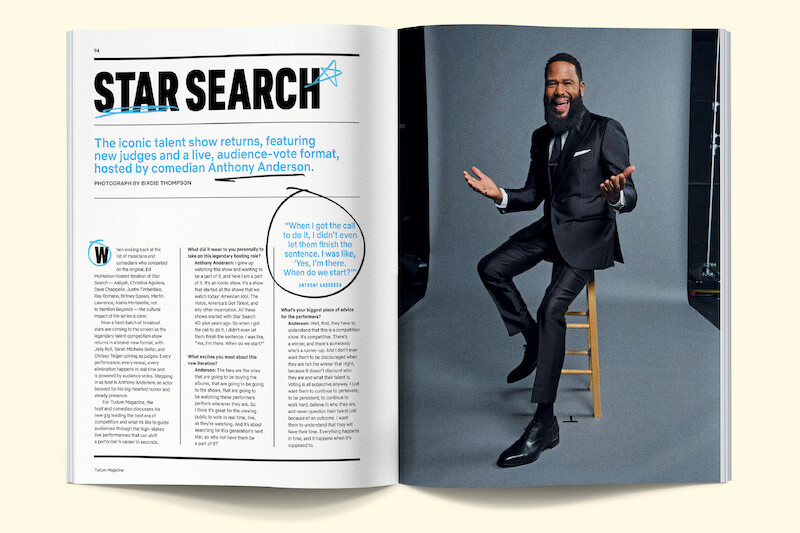 Spread on Anthony Anderson