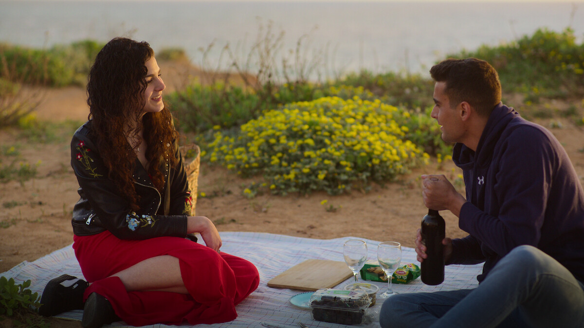 Noah during an outdoor date. 