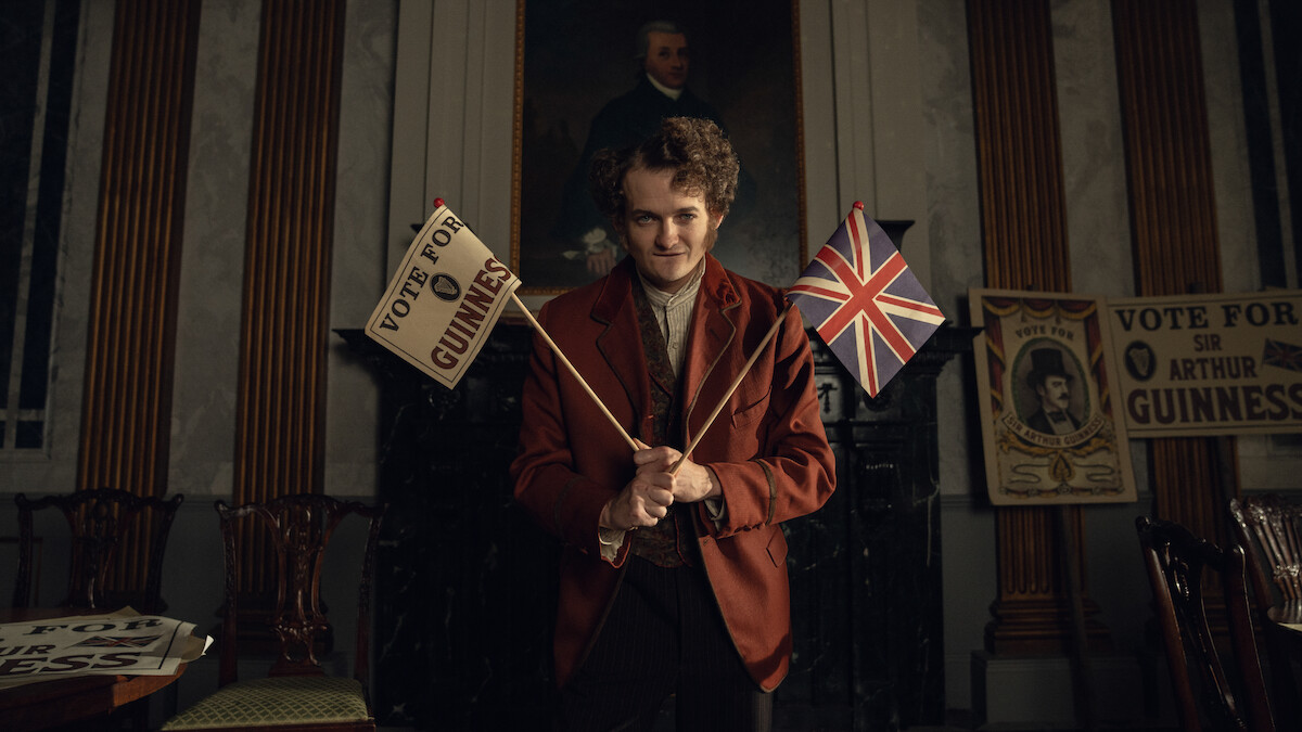 Jack Gleeson as Byron Hedges in ‘House of Guinness’ Season 1.