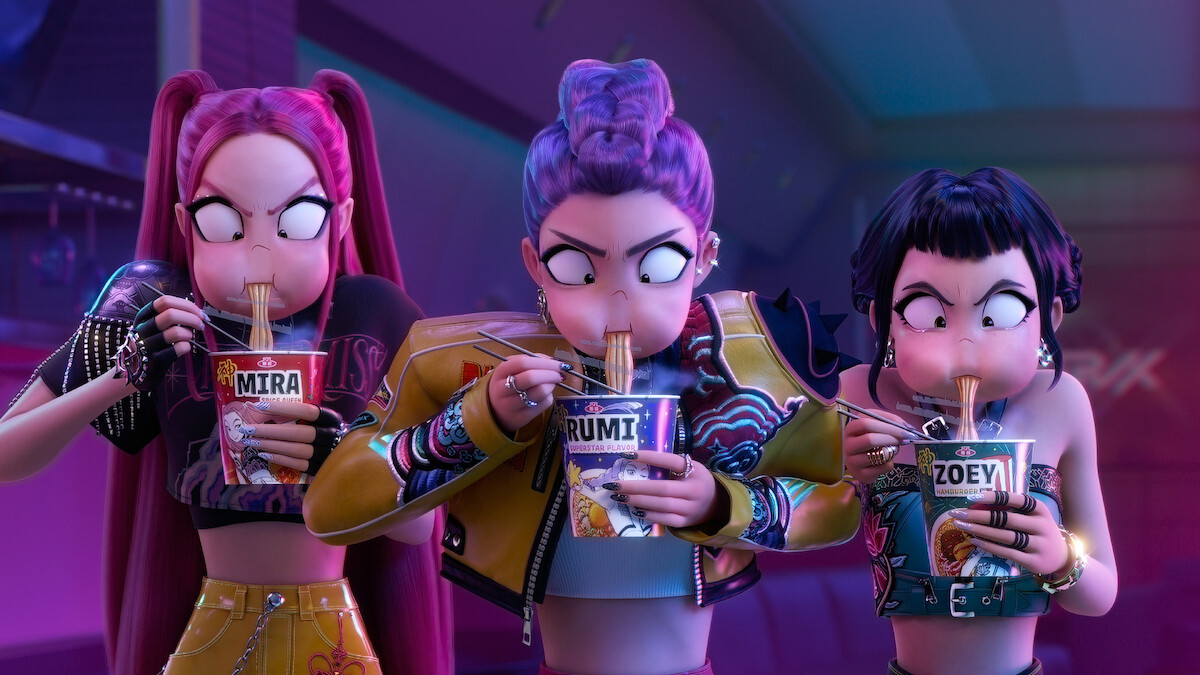 Mira, Rumi, and Zoey in ‘KPop Demon Hunters’