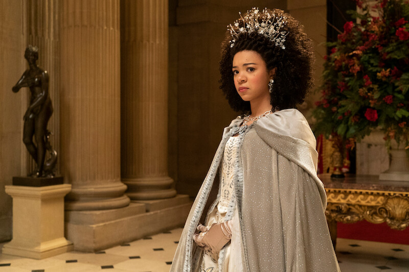 India Ria Amarteifio as young Queen Charlotte.