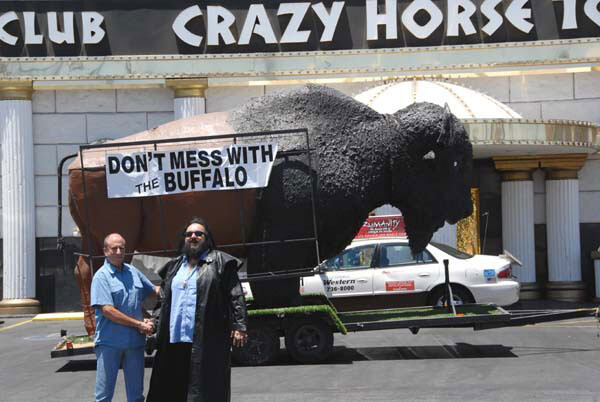 Buffalo Jim and Steve Miller celebrated the September 6, 2006, closing of Rick Rizzolo’s Crazy Horse Too gentleman’s club - Photos of Buffalo Jim 