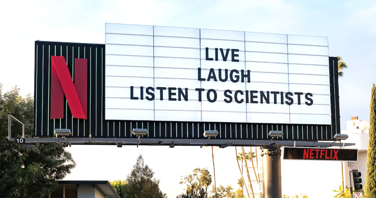 ‘Don’t Look Up’ Sunset marquee
