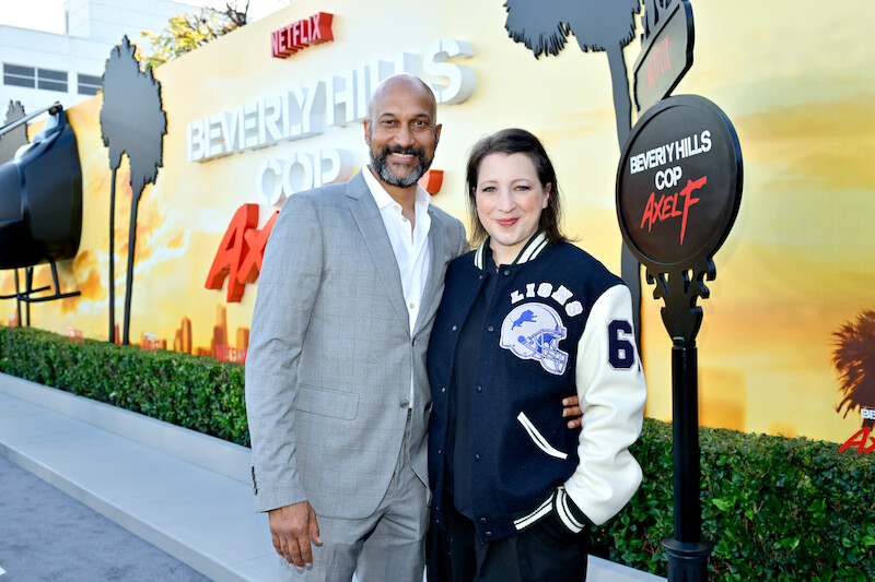 Keegan-Michael Key and Elle Key attend the 'Beverly Hills Cop: Axel F' World Premiere.