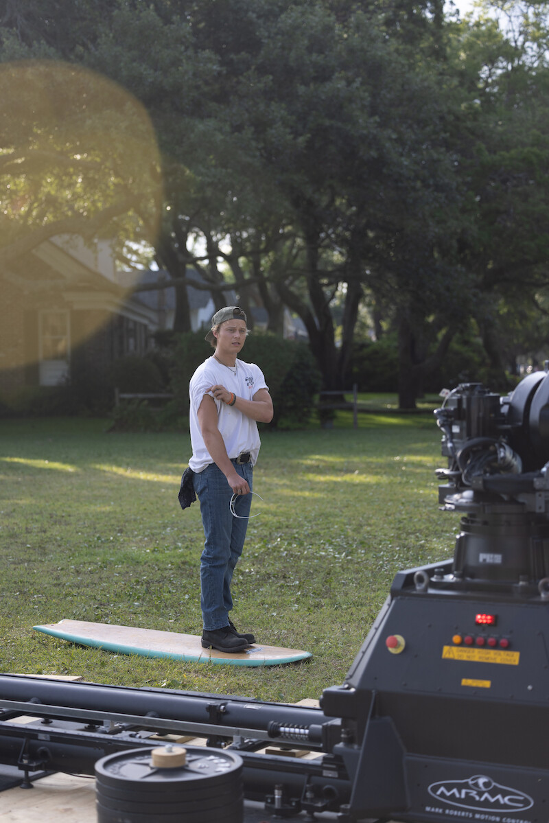 Rudy Pankow in the Outer Banks Season 4 BTS photos.