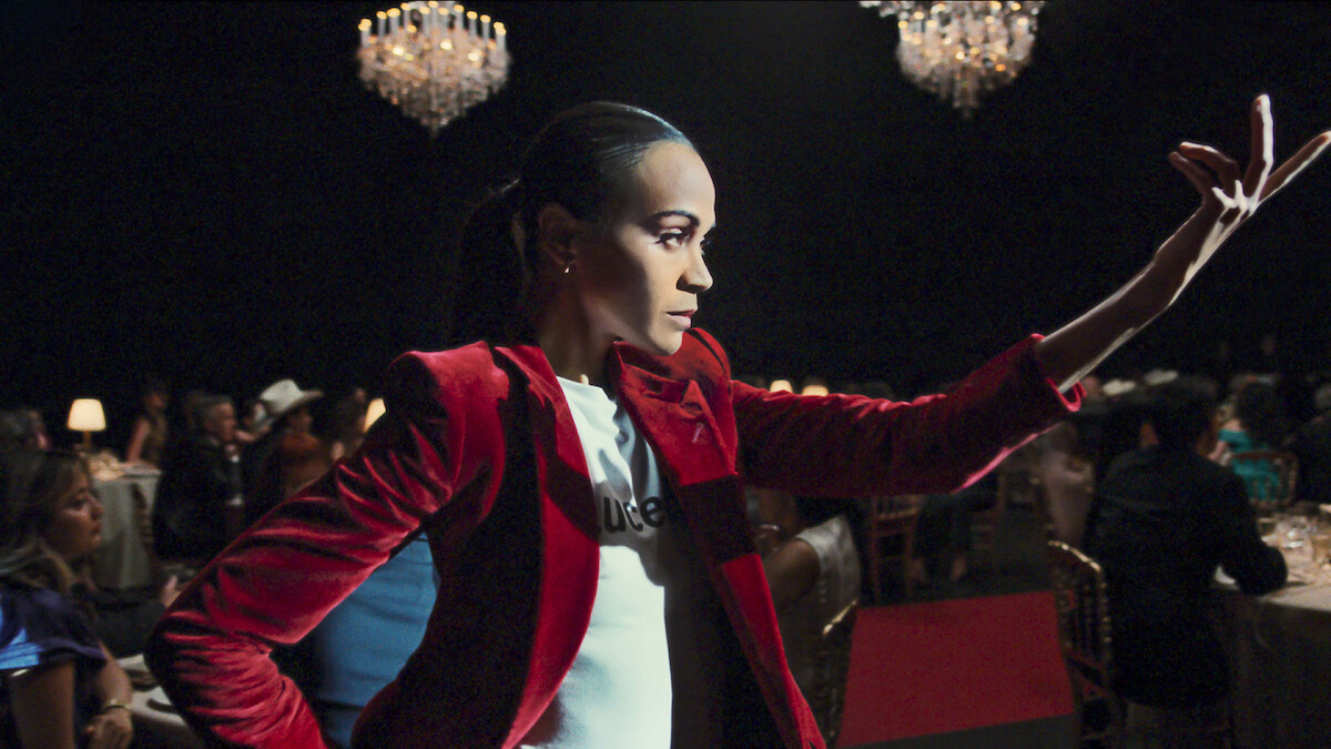 image of Zoe Saldana dancing