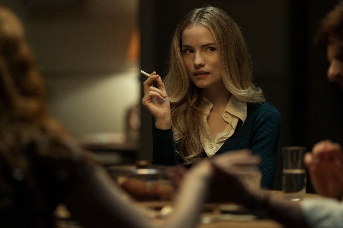 Willa Fitzgerald as Young Madeline in episode 102 of The Fall of the House of Usher.