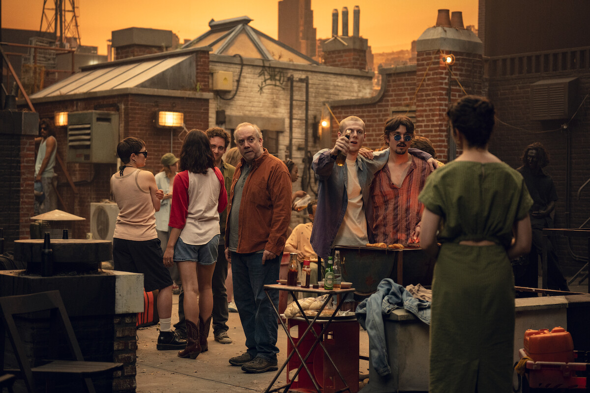 Patsy Ferran and Paul Giamatti in Season 7 of ‘Black Mirror’