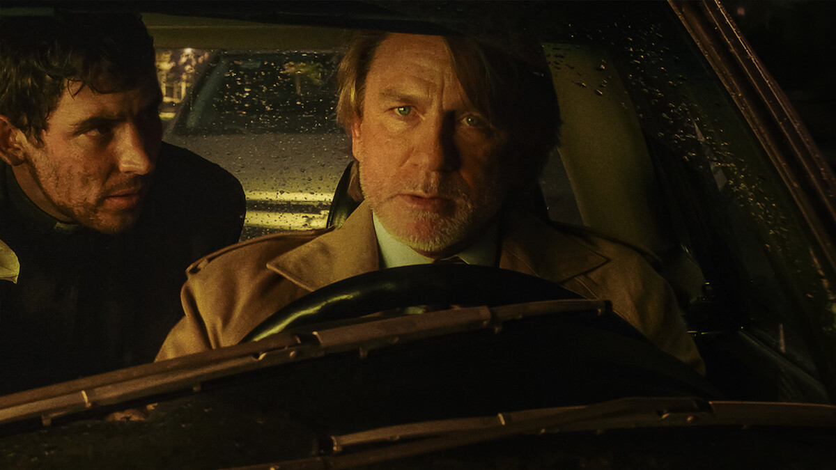 Josh O'Connor and Daniel Craig in 'Wake Up Dead Man'