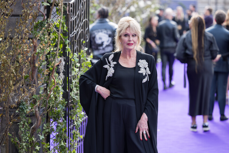 Joanna Lumley attends the global premiere of 'Wednesday' Season 2, Part 1.