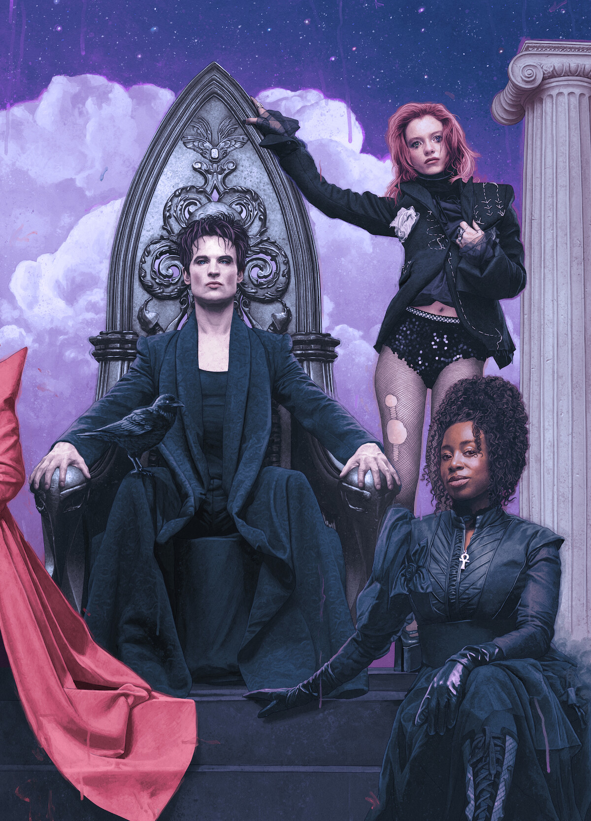 Illustration of Dream, Delirium, and Death from ‘The Sandman.’