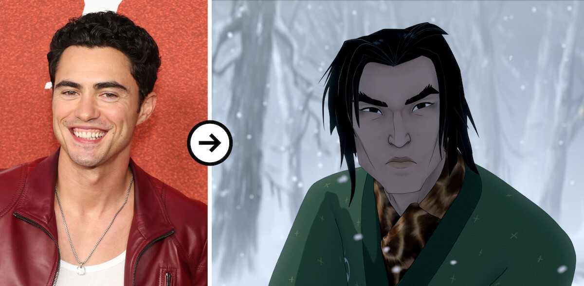 Darren Barnet left and Taigen right in ‘Blue Eye Samurai.’