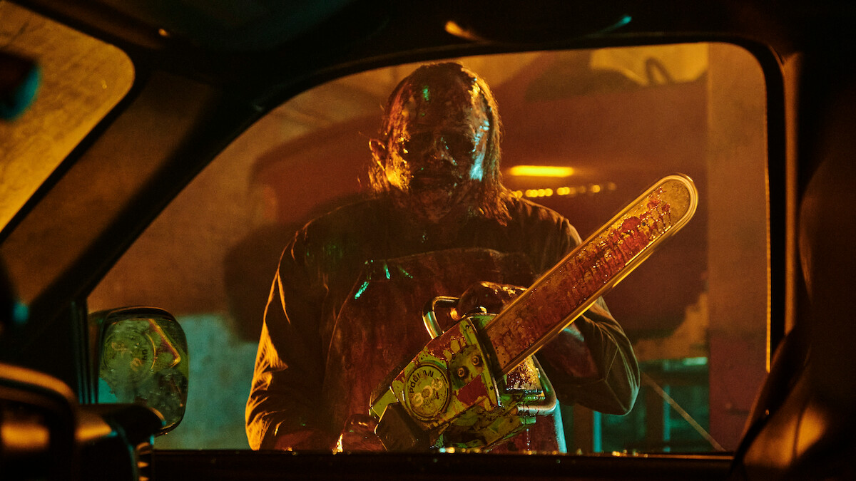 An image of Leatherface in Texas Chainsaw Massacre
