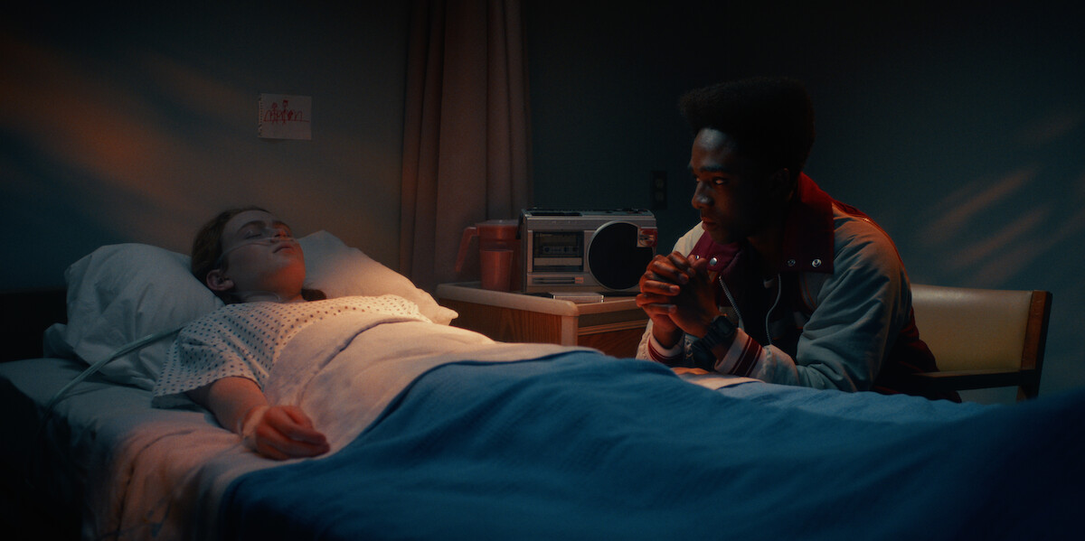 Sadie Sink as Max Mayfield and Caleb McLaughlin as Lucas Sinclair in ‘Stranger Things’ Season 5.