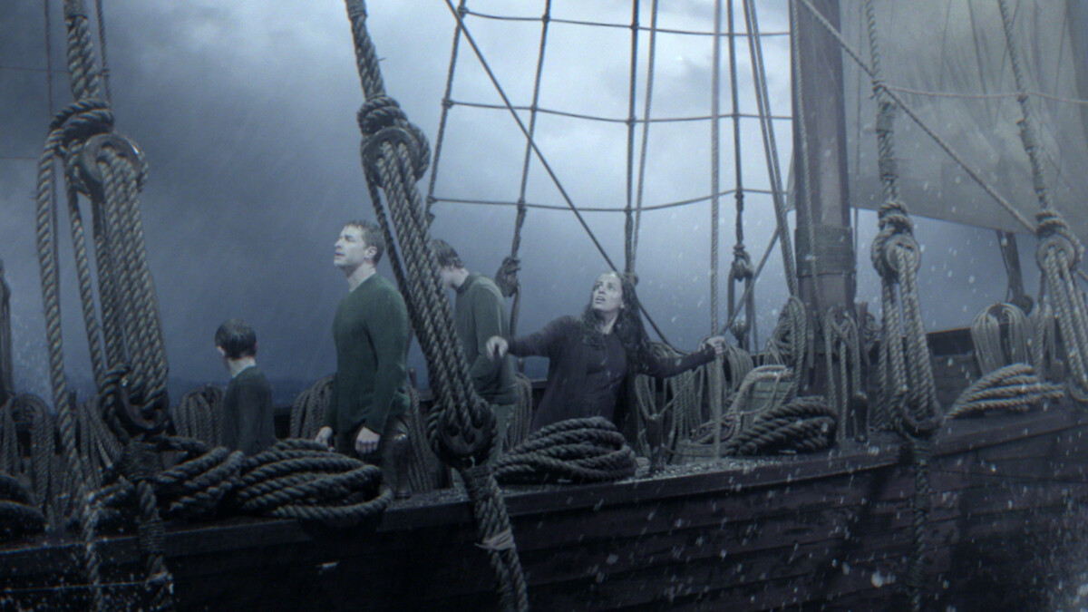 People on a ship.
