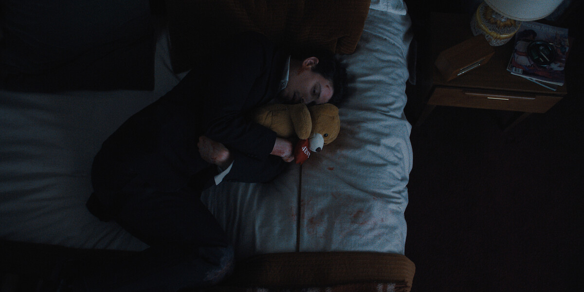 Adam DiMarco as Nicky Cunningham in ‘Something Very Bad Is Going to Happen’