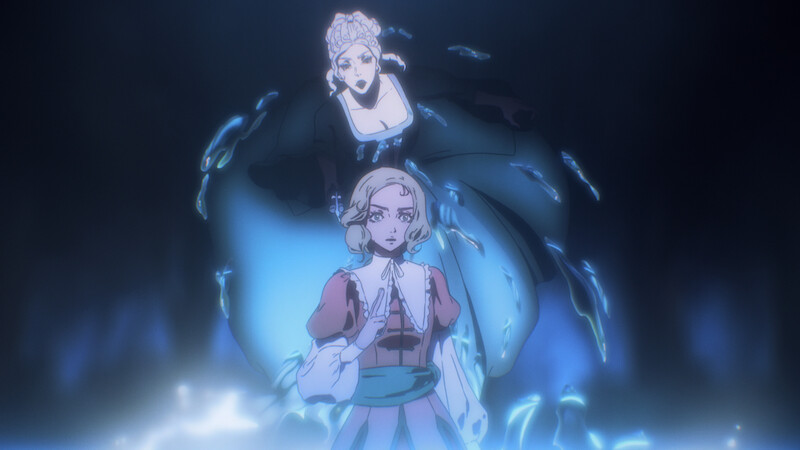 L to R) Vampire, Pixie Davies as Maria Renard 