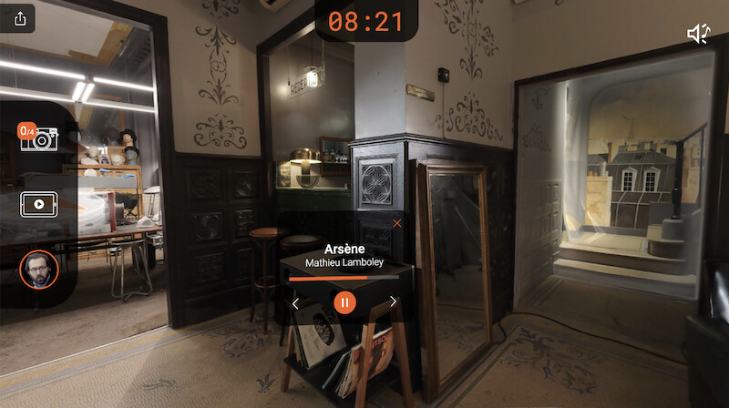 Assane Diop's lair in 'Lupin Experience' 