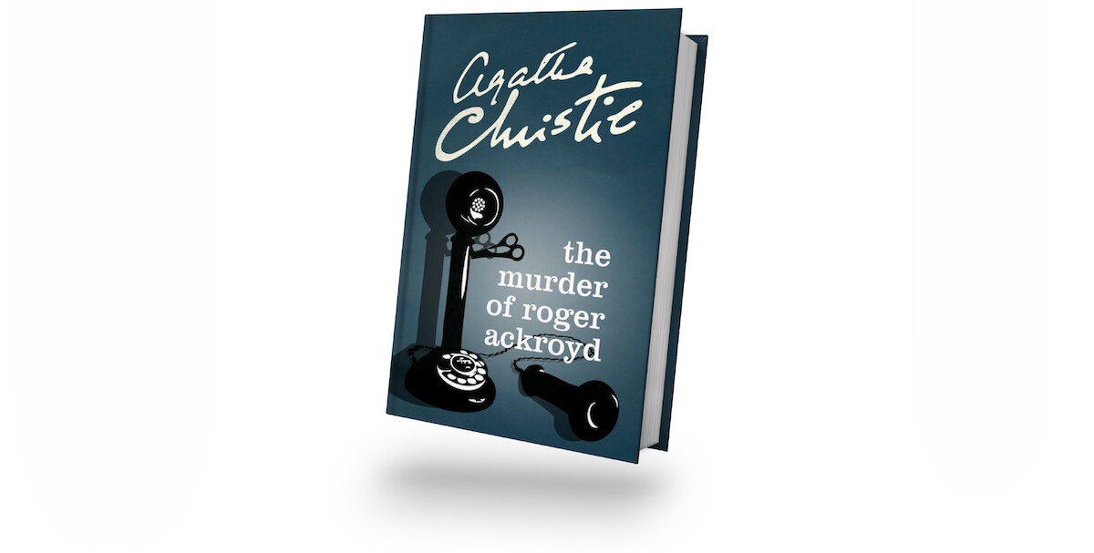 A copy of The Murder of Roger Ackroyd by Agatha Christie