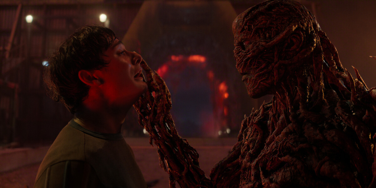Noah Schnapp as Will Byers and Jamie Campbell Bower as Vecna in ‘Stranger Things’ Season 5