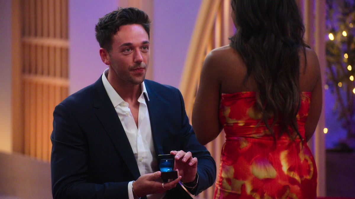 Sam proposing to Nicole.
