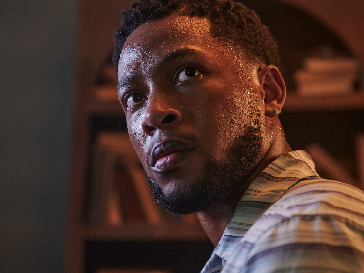 A close up of Jacob Latimore as Dante in Texas Chainsaw Massacre
