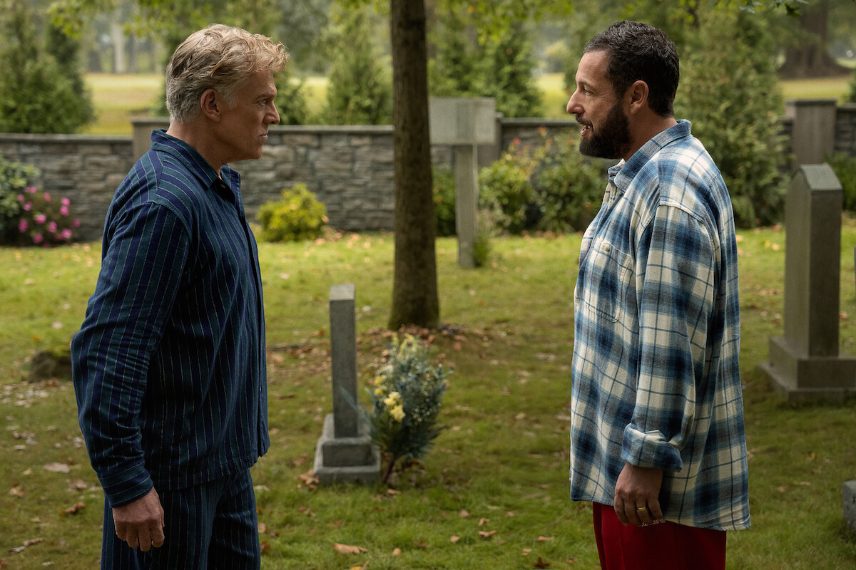 Christopher McDonald as Shooter McGavin and Adam Sandler as Happy Gilmore in ‘Happy Gilmore 2’