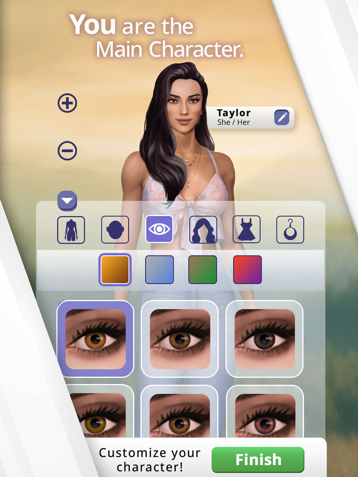 Screenshot of game play from the ‘Virgin River’ mobile game