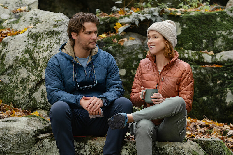 Luke Grimes as Jake and Ellie Kemper as Helen