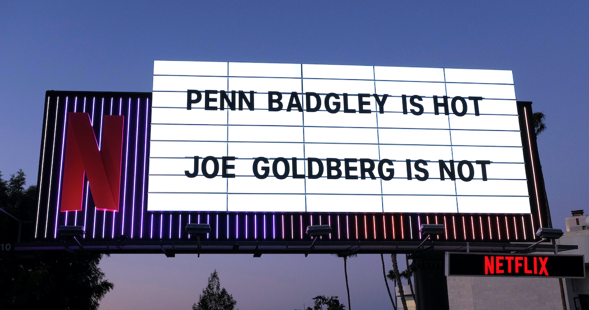 ‘You’ Season 3 Sunset marquee
