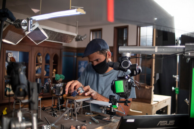 22 Peek behind the scenes at the filming of ‘Wendell & Wild.’