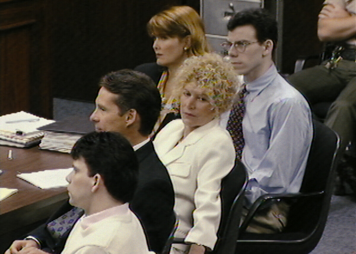 The Mendendez brothers with their lawyers sit in court