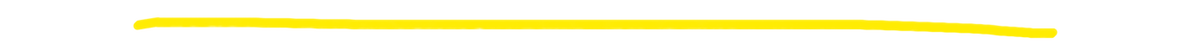 A thick yellow horizontal line drawn across a plain black background, appearing like a digital highlighter stroke with a slightly uneven length and edges.