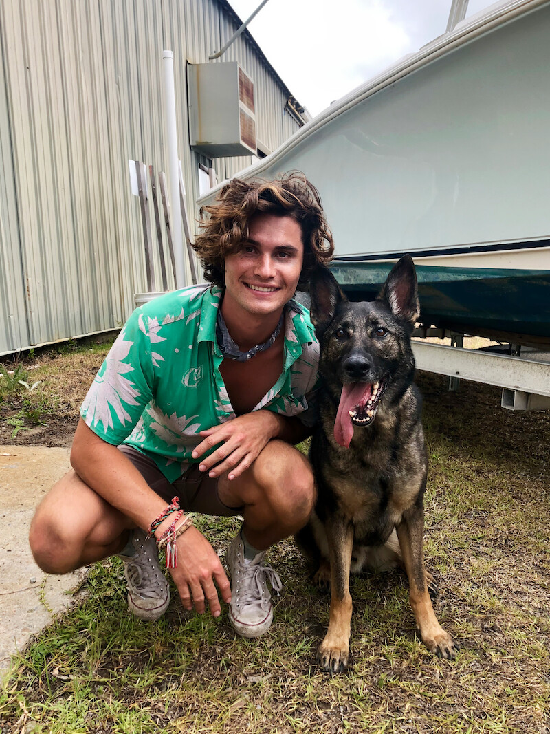 Chase Stokes in Outer Banks Season 1 Behind-the-Scenes Photo Gallery.