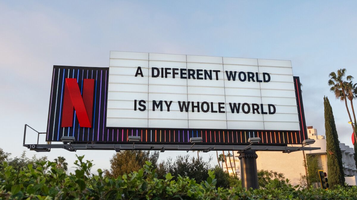 A Different World Sunset Billboard - ‘A Different World is my whole world’
