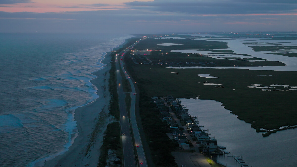 Aerial view of Gilgo Beach