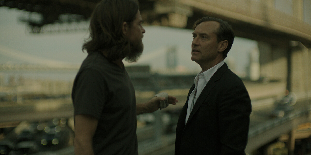 Jason Bateman as Vince, Jude Law as Jake in ‘Black Rabbit.’