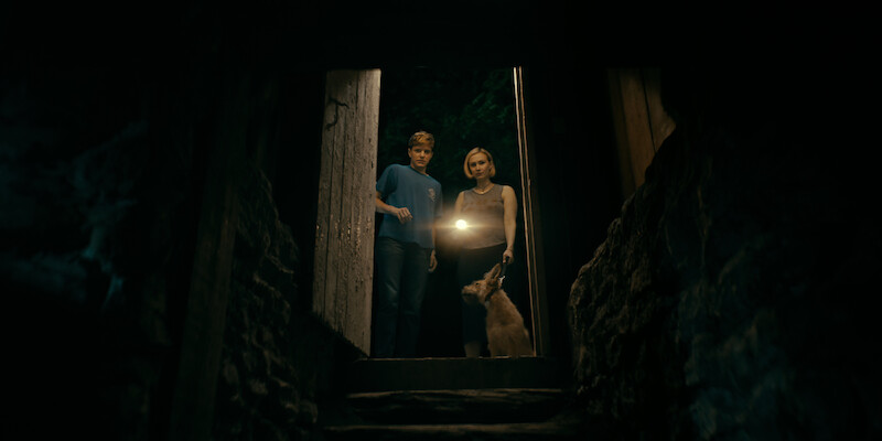 Mae Martin as Alex Dempsey and Sarah Gadon as Laura Redman in 'Wayward.'