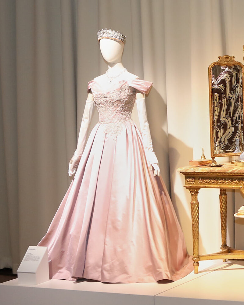 The Crown Season 6 Premiere Costume Retrospective Exhibition.