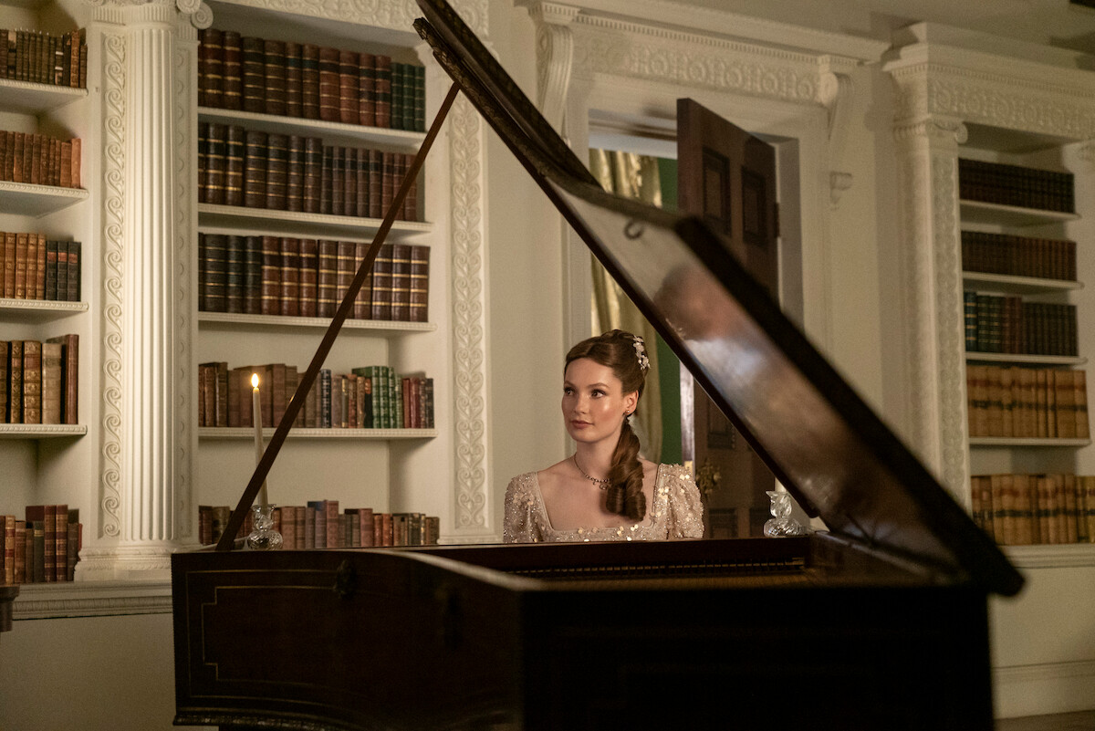 Hannah Dodd as Francesca Bridgerton in 'Bridgerton' Season 3.
