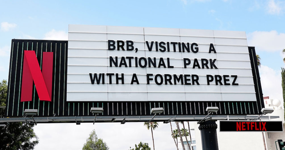National Parks Sunset marquee
